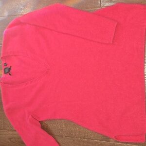 Saks Fifth Avenue Vibrant Pink V-Neck Sweater